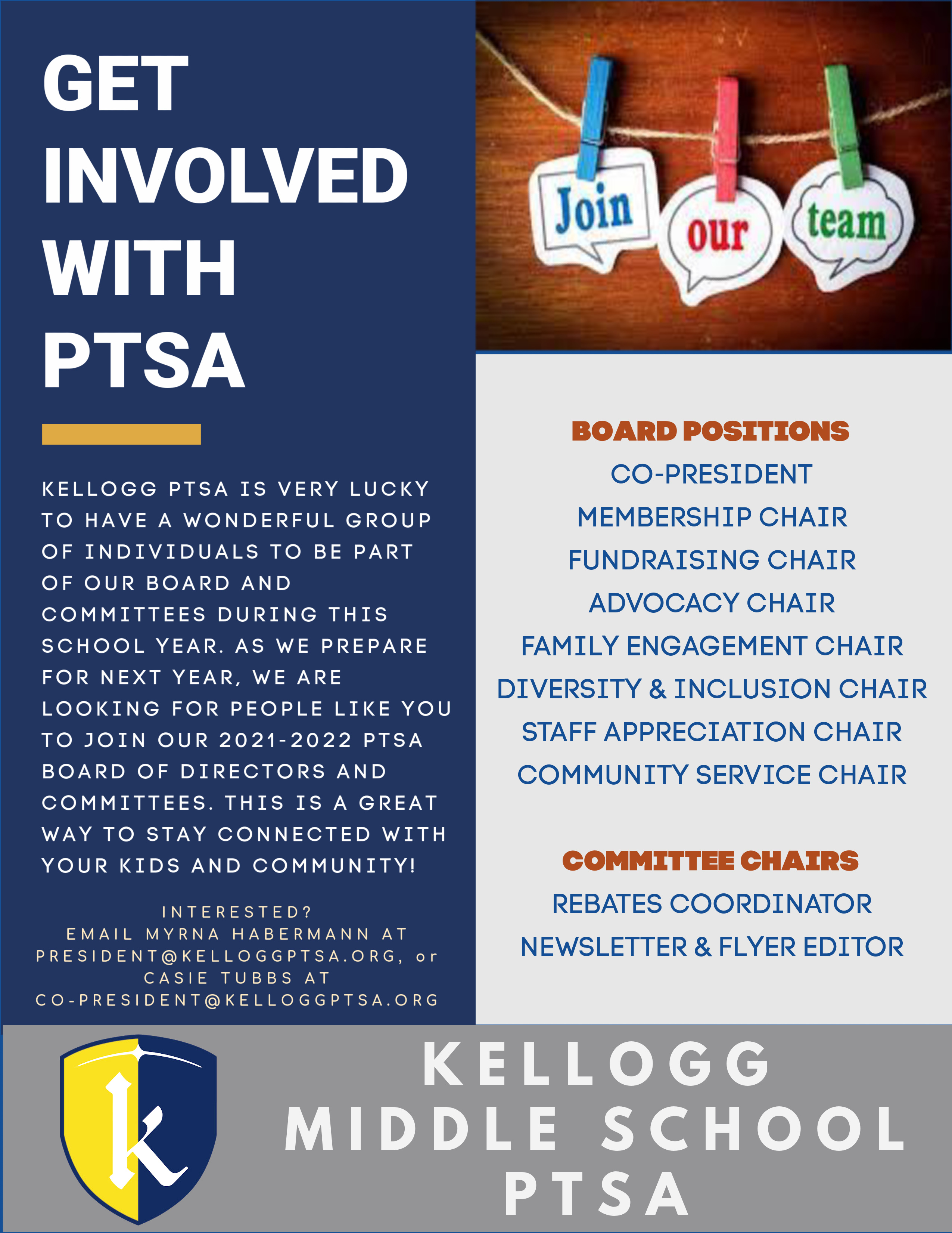 PTSA Open Positions