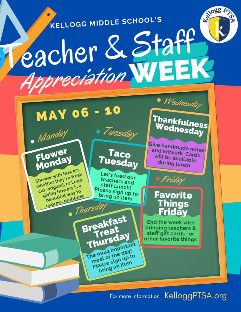 Teachers Appreciation Week May 6-10